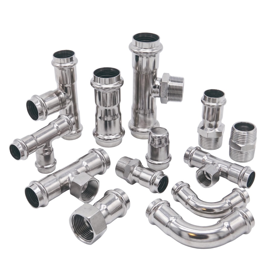 Stainless steel press fittings