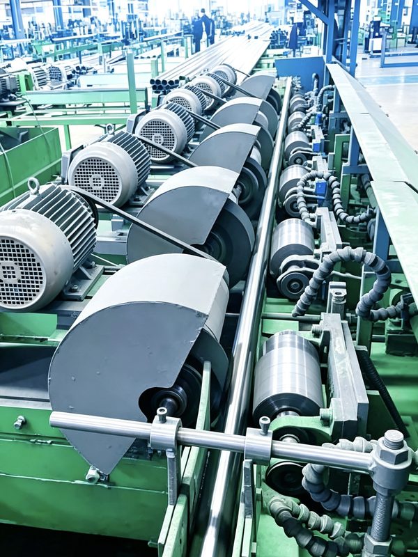 Polishing — stainless welded pipe production